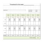40 Free Timesheet / Time Card Templates ᐅ Template Lab   Time Management Forms Free Printable