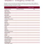 40 Phone & Email Contact List Templates [Word, Excel] ᐅ Template Lab   Free Printable Emergency Phone List