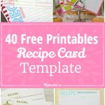 40 Recipe Card Template And Free Printables – Tip Junkie   Free Printable Recipes