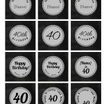 40Th Birthday Cupcake Toppers   Free & Customizable   40Th Birthday Free Printables