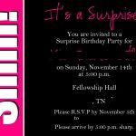 40Th Surprise Birthday Party Invitations | Free Printable Birthday   Free Printable Surprise 40Th Birthday Party Invitations
