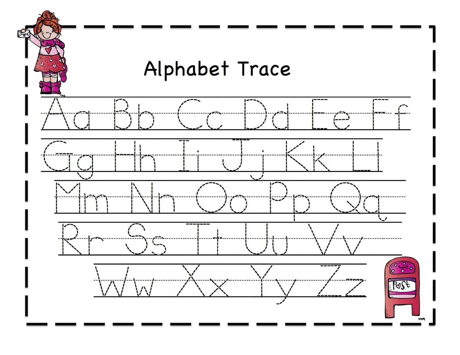 42 Educative Letter Tracing Worksheets | Kittybabylove - Free Printable Tracing Letters
