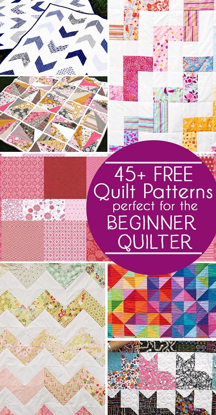 45 Free Easy Quilt Patterns Perfect For Beginners Scattered Free Printable Machine