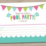 45 Pool Party Invitations | Kittybabylove   Free Printable Water Birthday Party Invitations