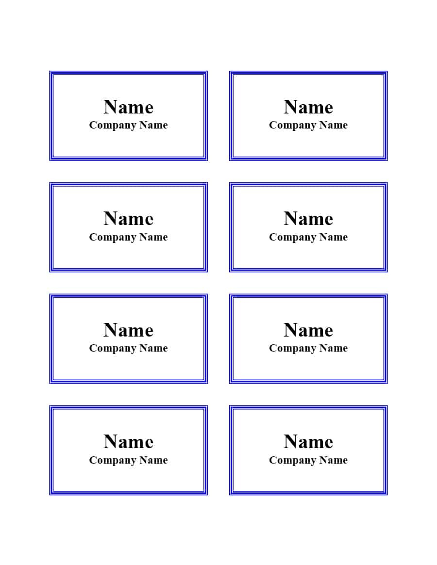 47 Free Name Tag + Badge Templates ᐅ Template Lab - Name Tag Template Free Printable