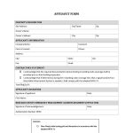 48 Sample Affidavit Forms & Templates (Affidavit Of Support Form)   Free Printable Blank Affidavit Form