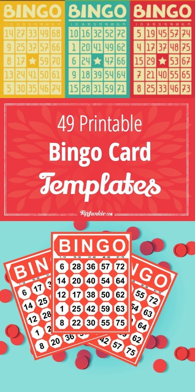 49 Printable Bingo Card Templates | Printable Games | Bingo Card - Free Printable Bingo Cards 1 100