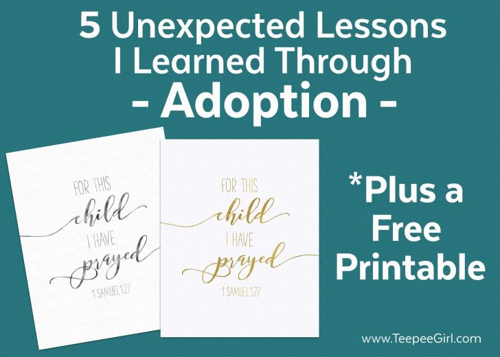 For This Child We Have Prayed Free Printable