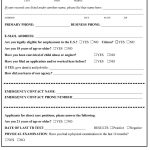 50 Free Employment / Job Application Form Templates [Printable] ᐅ   Free Printable Pre Employment Tests