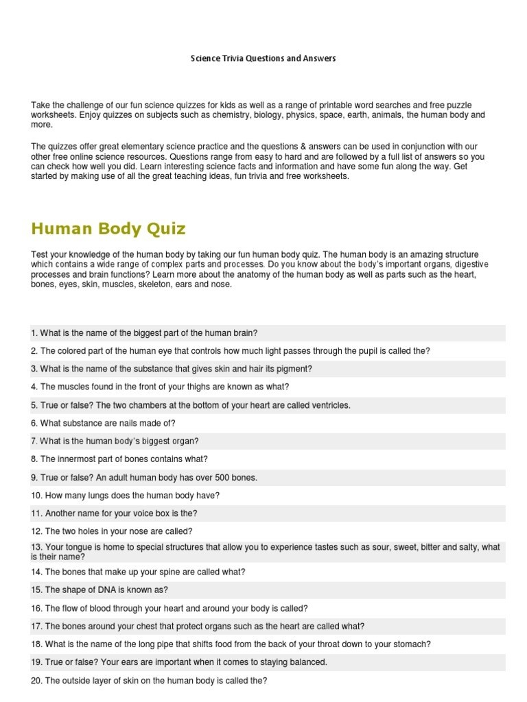 5Th Grade Trivia Questions And Answers Printable – Prntbl - Free Printable Black History Trivia Questions And Answers