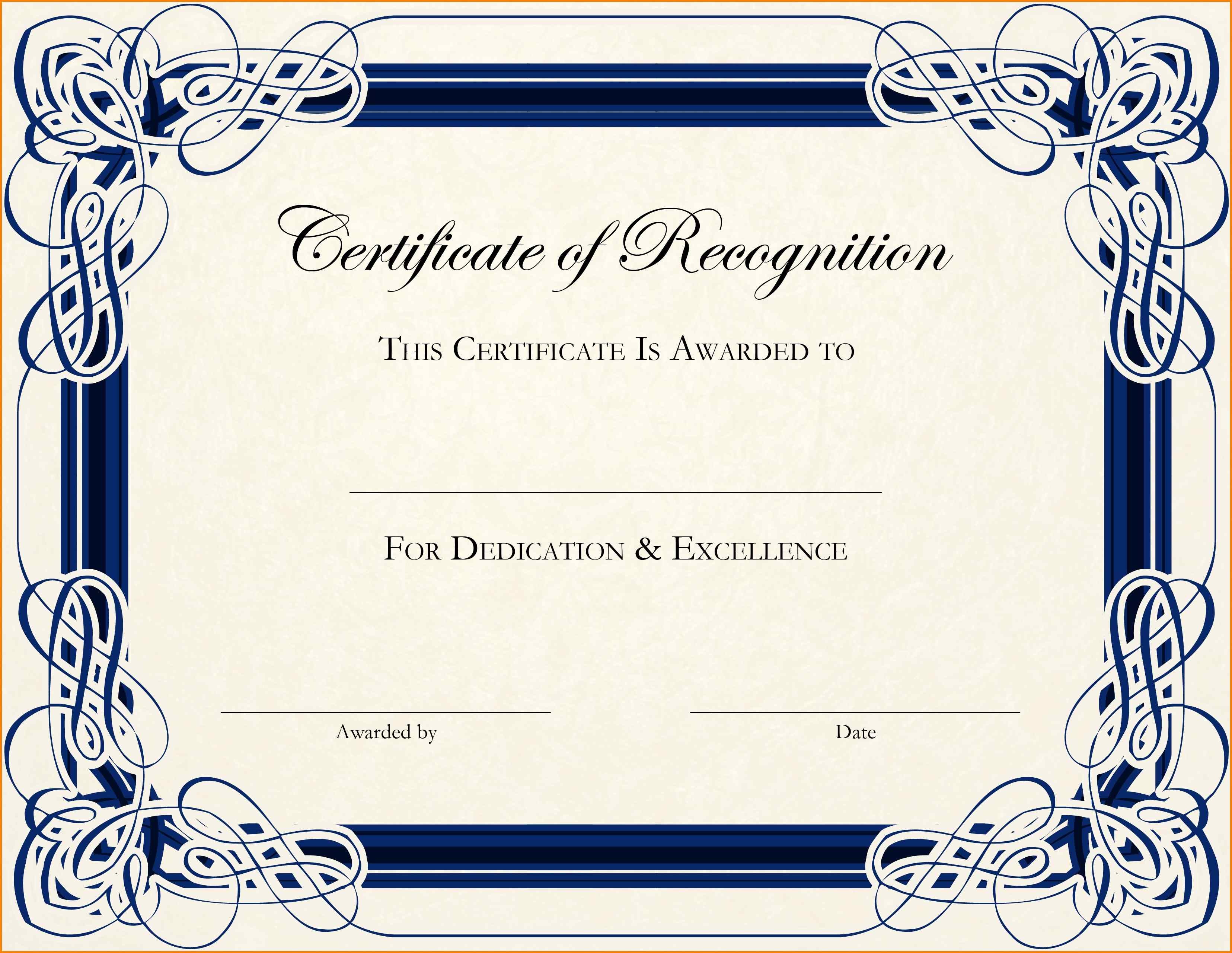 6+ Free Blank Award Certificates | Psychic Belinda - Free Printable Award Certificates