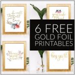 6 Free Gold Foil Home Decor Printables   Printables 4 Mom   Free Printables For Home Decor