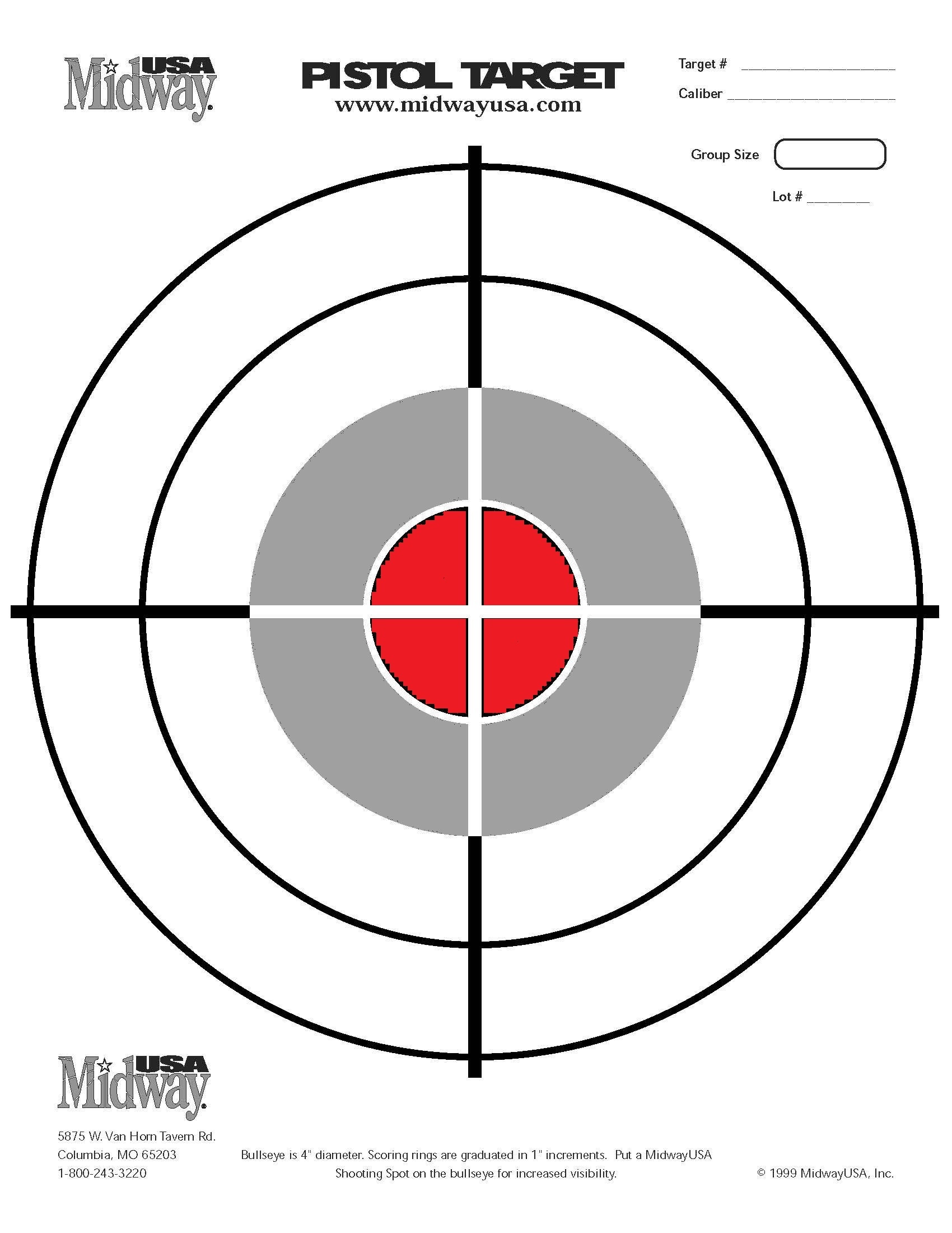Printable Shooting Targets Printable Blank World