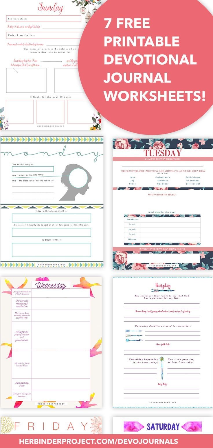 7 Free Devotional Worksheets - Instant Download Pdf - For Christian - Printable Women&amp;amp;#039;s Bible Study Lessons Free