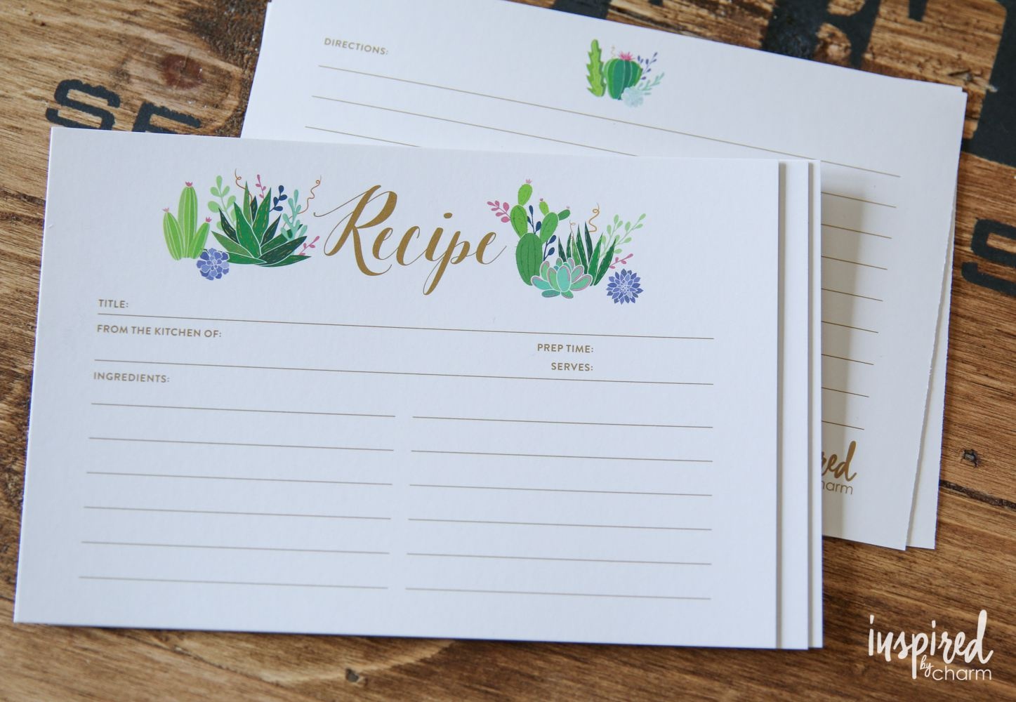 9 Free Printable Recipe Card Sets - Free Printable Photo Cards 4X6