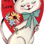 9 Retro Valentines With Animals!   The Graphics Fairy   Free Printable Valentine Graphics