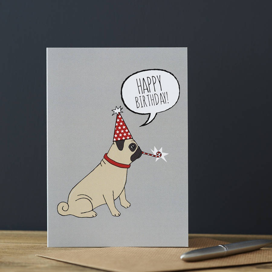 96+ Pug Birthday Ecards - Pug Birthday Cards Howcrafts Cute Card - Free Printable Pug Birthday Cards