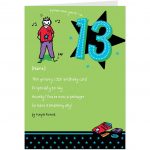 98+ Funny 13Th Birthday Cards Printable   Funny Printable Birthday   13Th Birthday Cards Printable Free
