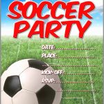 98+ Printable Birthday Cards Soccer   Free Printable Birthday Party   Free Printable Soccer Birthday Invitations