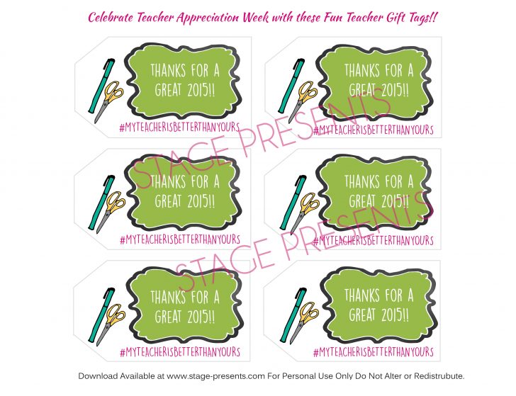 Free Printable Teacher Appreciation Gift Tags