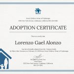 Adoption Certificate Template Free   Demir.iso Consulting.co   Free Printable Adoption Certificate