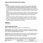 Advance Directives Policy And Procedure Fill Online, Printable   Free Printable Advance Directive Form