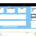 Airline Ticket Stock Illustration. Illustration Of Passenger   9363792   Free Printable Airline Ticket Template