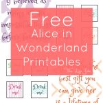 Alice In Wonderland Signs And Free Printables | The Life Jolie   Alice In Wonderland Free Printables