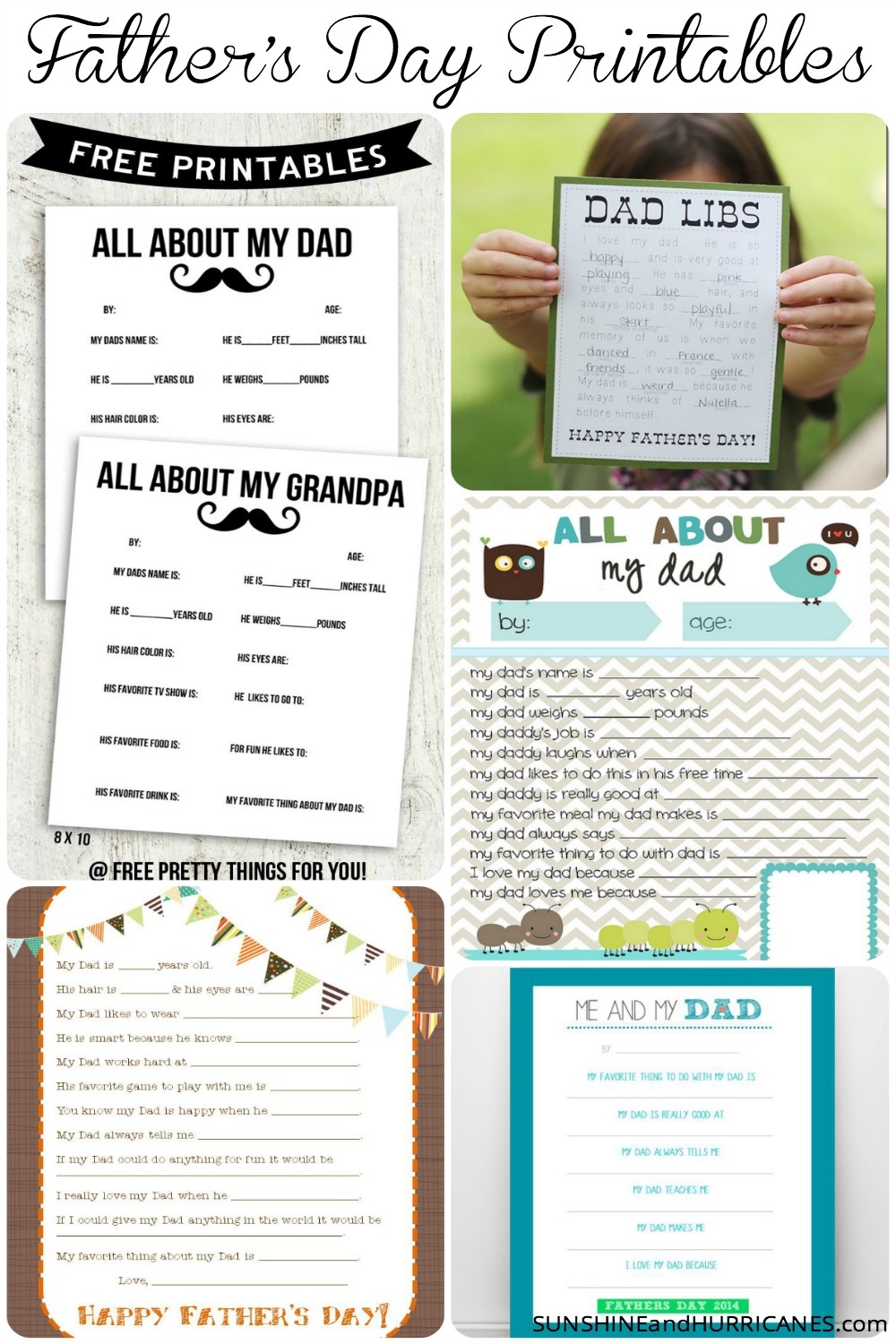 All About My Dad - A Printable Father&amp;#039;s Day Questionnaire - Free Printable Dad Questionnaire