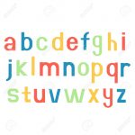 Alphabet Fonts. Printed Different Colour Letters. Royalty Free   Free Printable Colored Letters Of The Alphabet