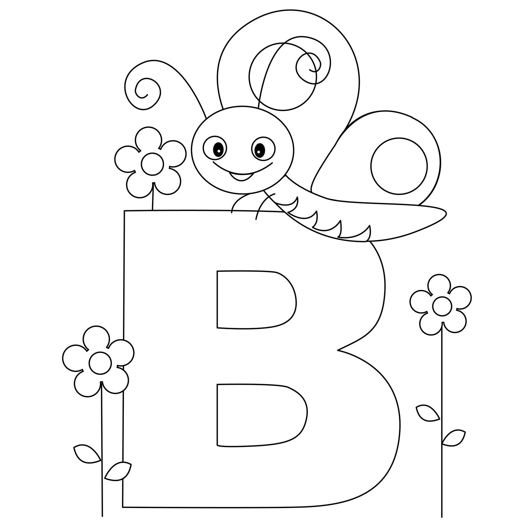 Alphabet Printable Coloring Pages | Presidencycollegekolkata - Free Printable Alphabet Coloring Pages