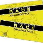 Amazing Race Party Supplies And Printables Including Invitations   Free Printable Amazing Race Invitations