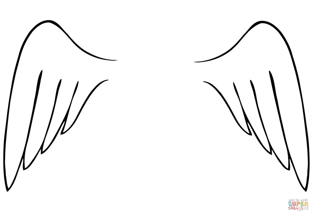 Angel Wings Coloring Page | Free Printable Coloring Pages - Angel Wings ...