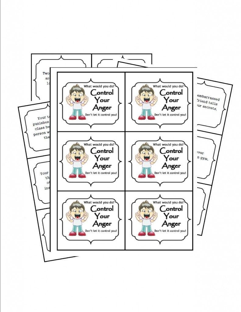 Anger Management Free Printable: Problem Solving | School Counseling - Free Printable Anger Management Activities