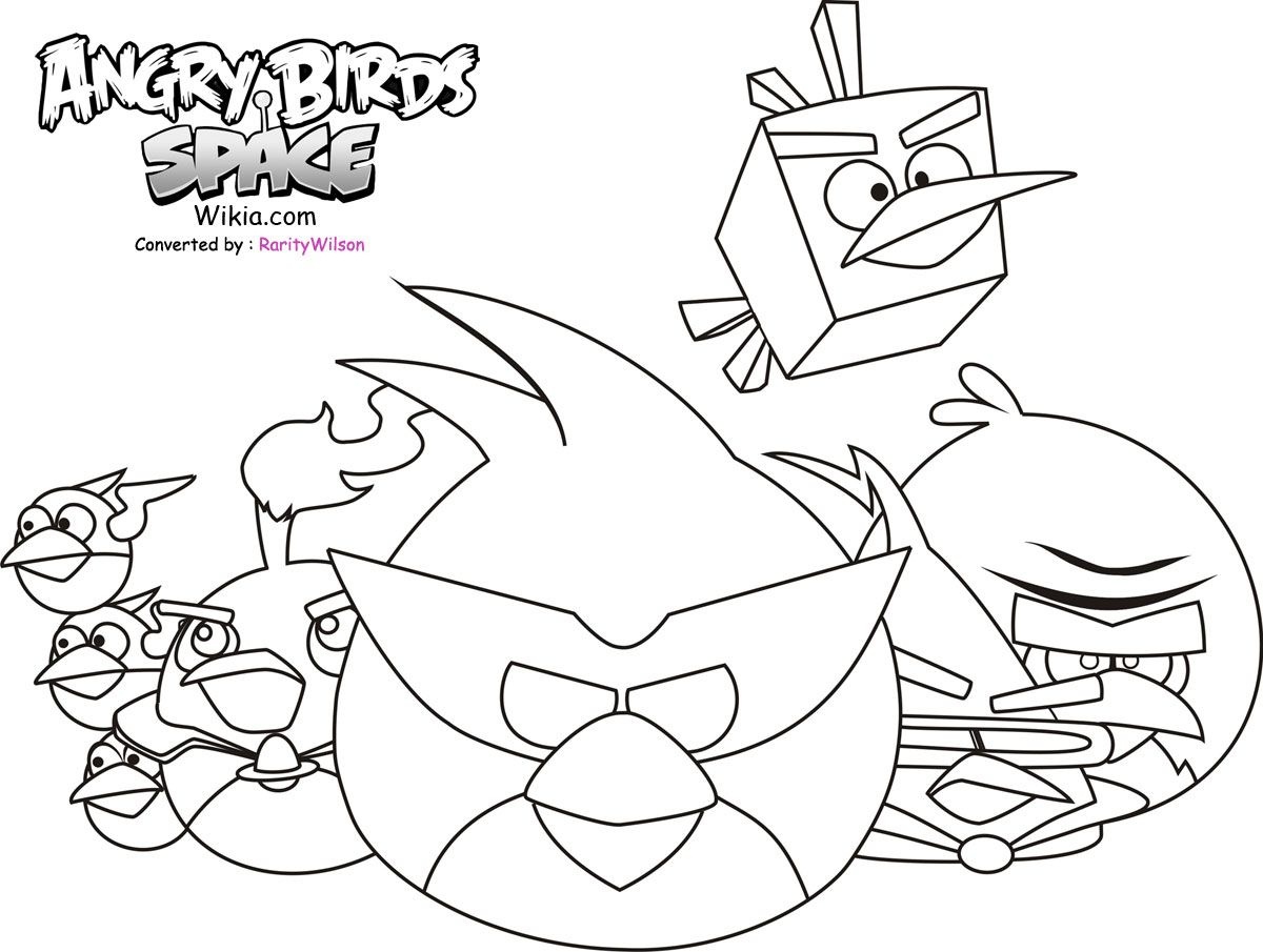 Angry Birds Coloring Pages - Free Large Images | Coloring Pages 2 - Free Printable Angry Birds Space Coloring Pages