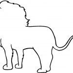 Animal Outline Drawings | Lion Outline Coloring Online | Something   Free Printable Arty Animal Outlines