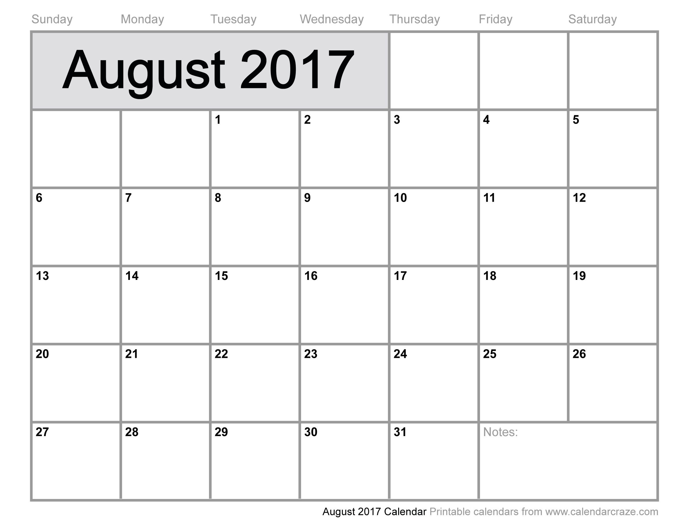 August 2017 Calendar Uk, August 2017 Uk Calendar, August Calendar Uk - Free Printable August 2017