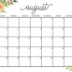 August 2018 Calendar Cute Designs   Free Printable Calendar, Blank   Free Printable Clipart For August