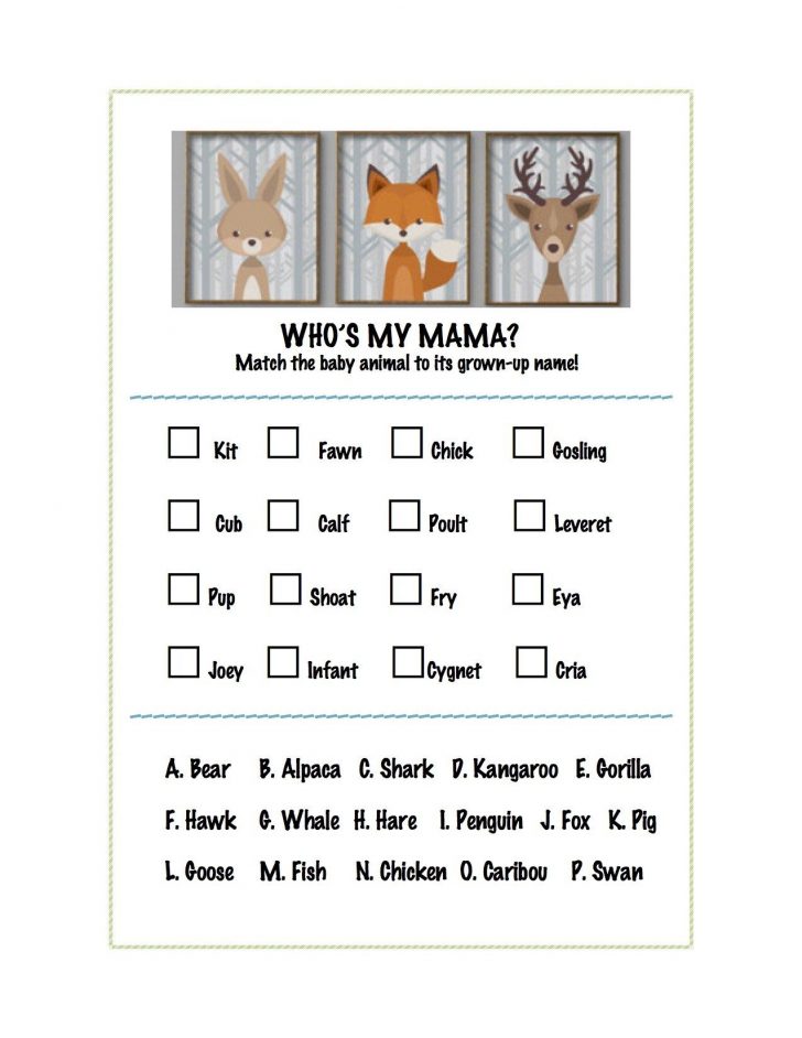 Free Printable Pictures Of Baby Animals