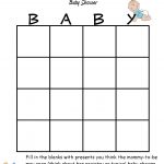 Baby Boy Shower Glamorous Baby Shower Bingo Blank Free | Nursing   Free Printable Baby Shower Bingo Blank Cards