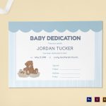 Baby Dedication Certificate Design Template In Psd, Word, Publisher   Free Baby Dedication Certificate Printable