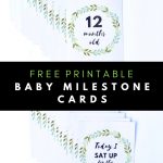 Baby Milestone Cards {Beautiful Free Printables!}   Free Printable Baby Cards