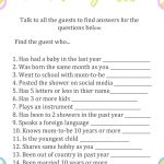 Baby Shower Ice Breaker Games   Find The Guest Baby Shower Game Free Printable