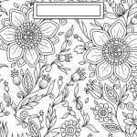 Back To School Binder Cover Adult Coloring Pages | Craft Ideas   Free Printable Binder Covers To Color