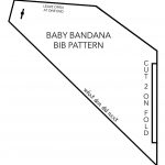 Bandana Bib Tutorial With Free Pdf Pattern In 2018 Baby Template   Free Printable Baby Bandana Bib Pattern
