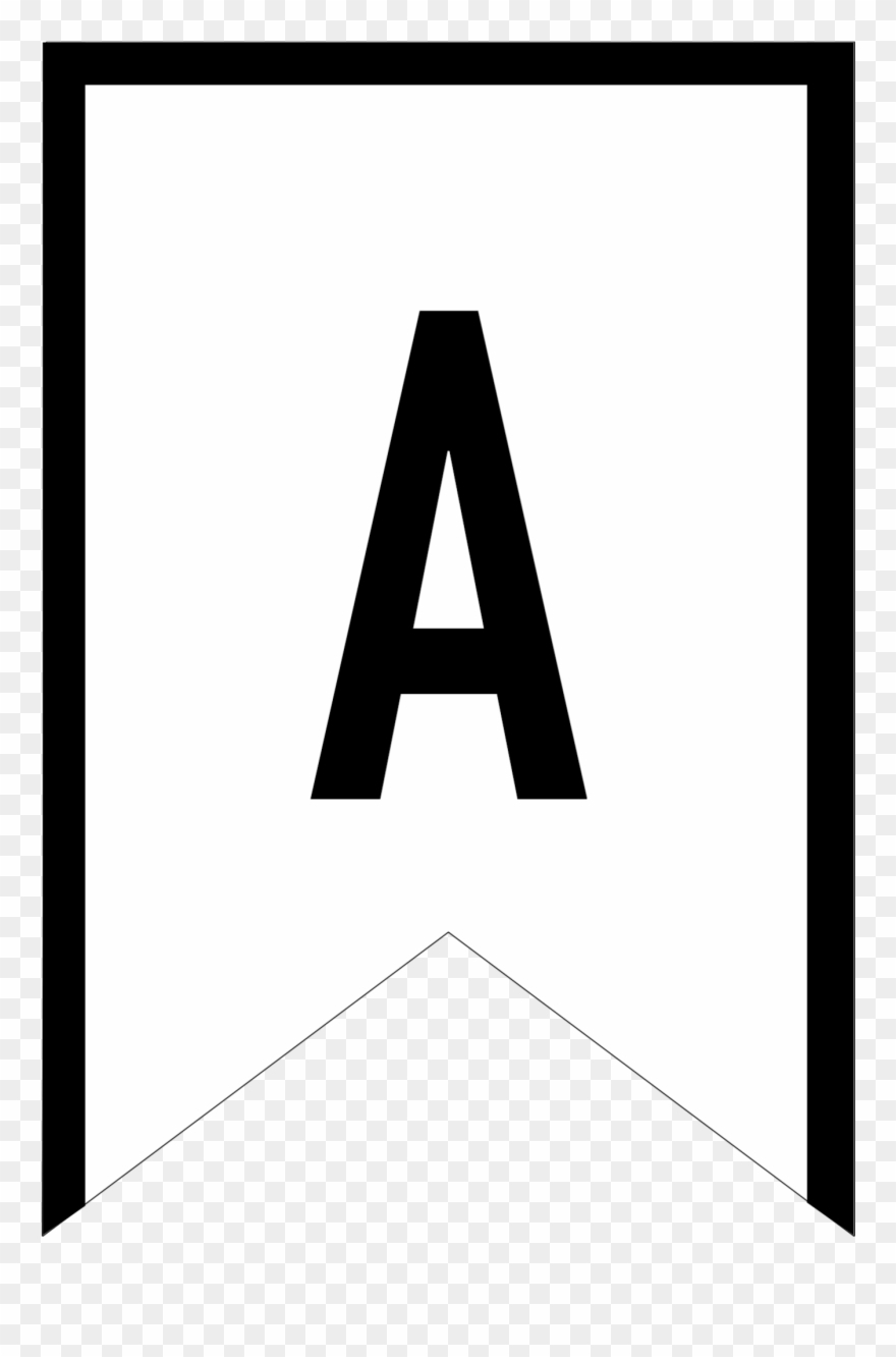 Banner Templates Free Printable Abc Letters - Triangle Letter Banner - Free Printable Abc Banner