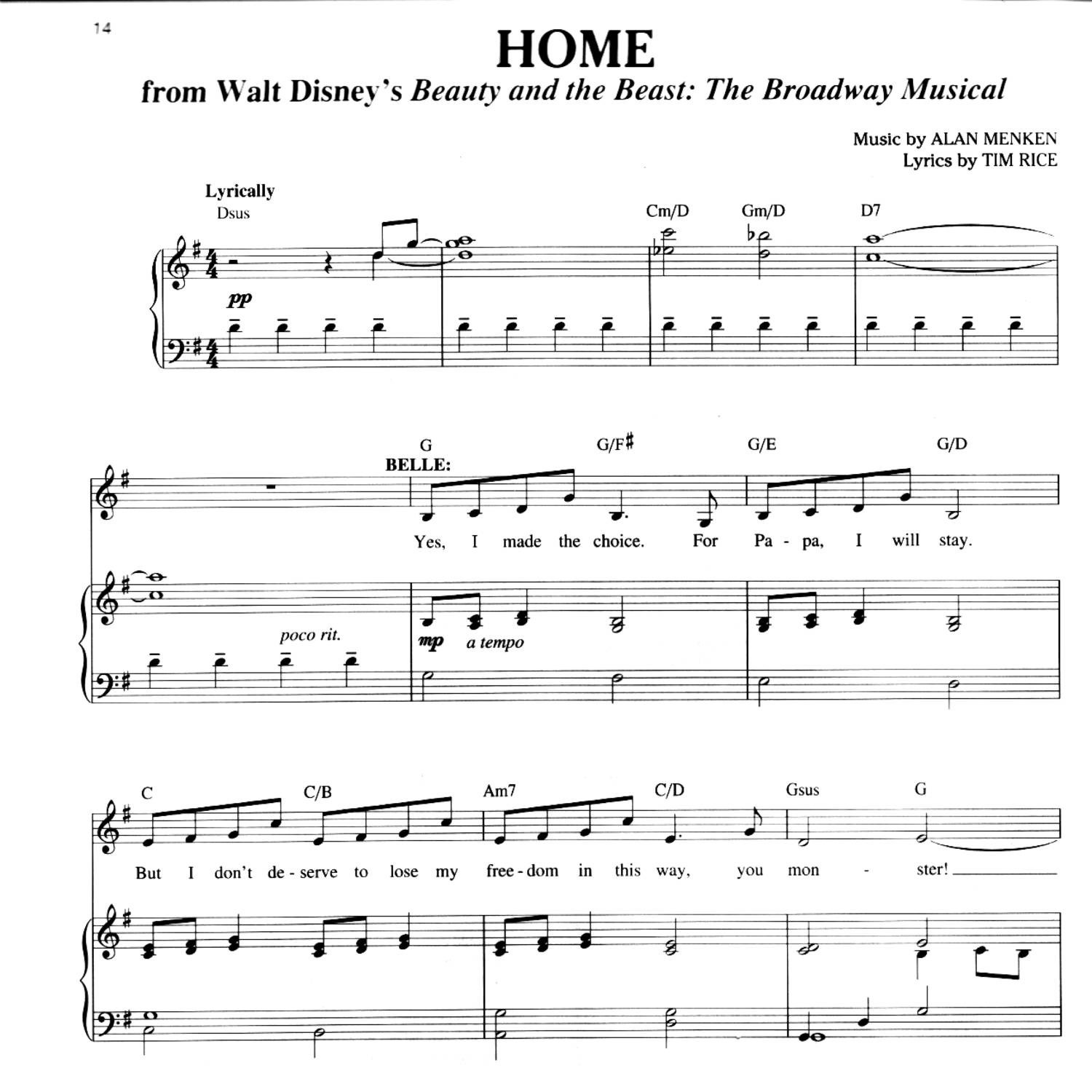 Beauty And The Beast - Home.pdf | Docdroid - Beauty And The Beast Piano Sheet Music Free Printable