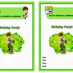Ben 10 Birthday Invitations | Birthday Printable   Free Printable Ben 10 Cupcake Toppers