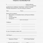 Best Photos Of Free Temporary Guardianship Template – Free Temporary   Free Printable Guardianship Forms Texas
