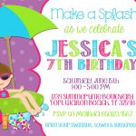Best Pool Party Invitation Ideas | Invitations Card   Free Printable Pool Party Birthday Invitations